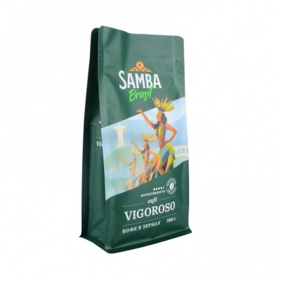 Wholesale 100G 250G 500G 1Kg Block Bottom Kraft Paper Coffee Bag With Valve